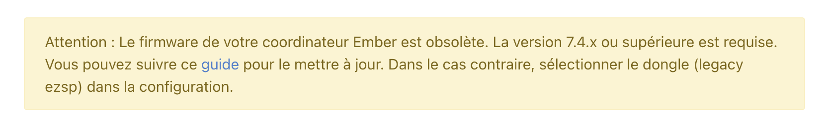 Mensaje de incompatibilidad del firmware