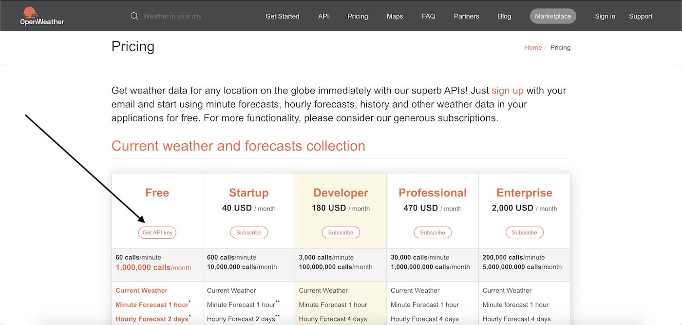Crear una cuenta en OpenWeather