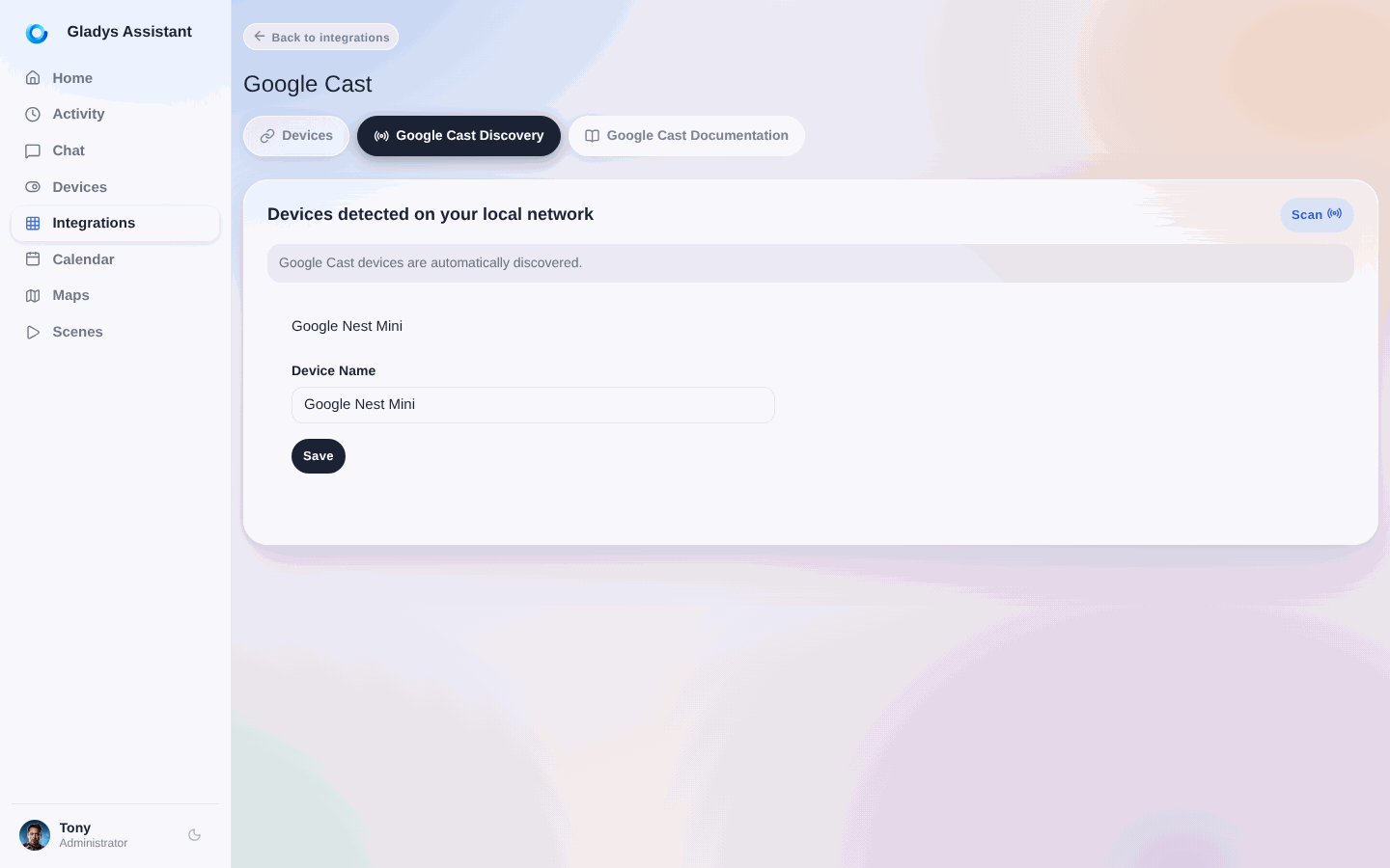 Descubrimiento Google Cast