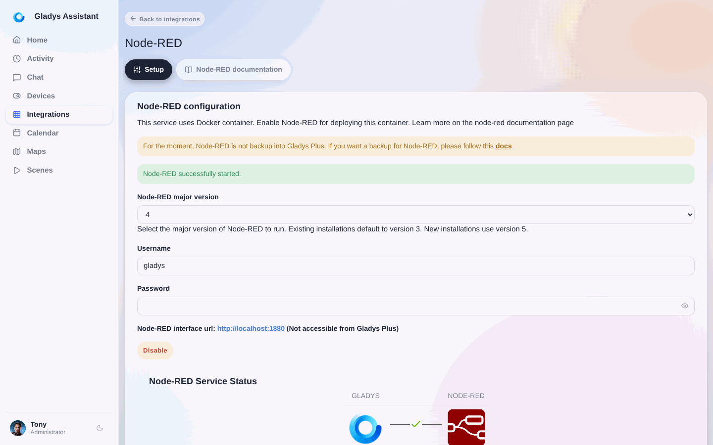 Enlace de Node-RED