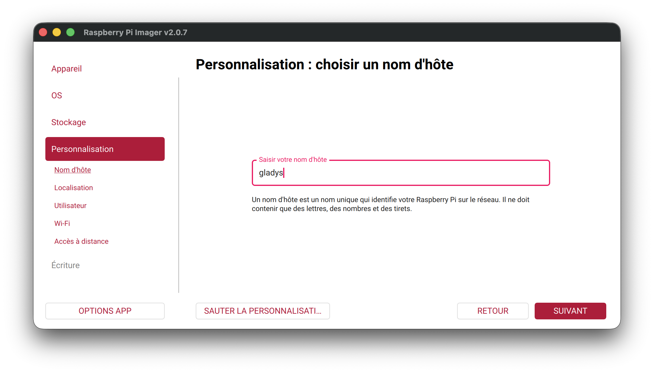 Configurar el nombre de host