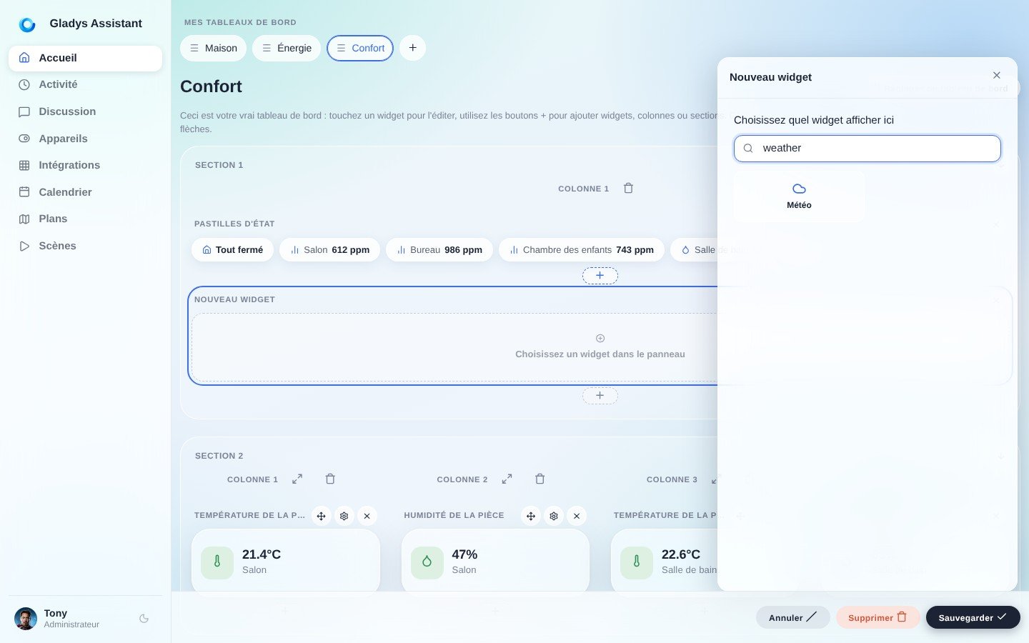 Configurez OpenWeather dans Gladys Assistant